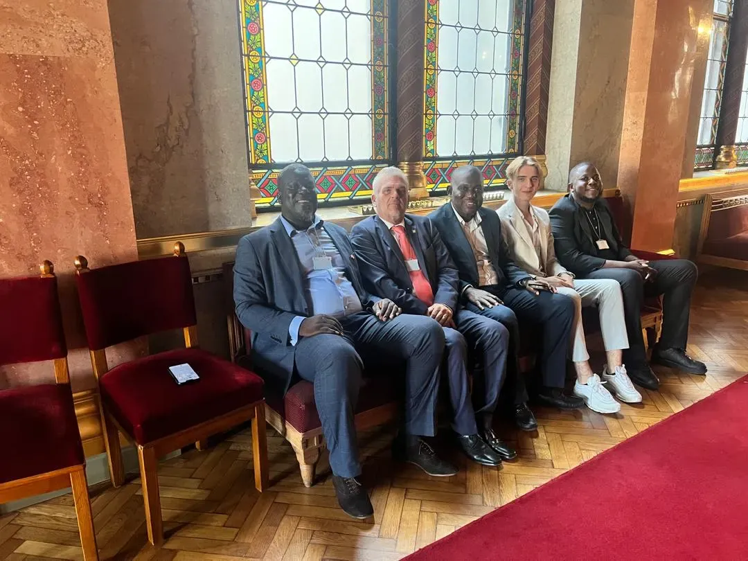 The Honorary Consul of Hungary to The Gambia and members of the Gambian delegation during their official visit to Budapest, Hungary.